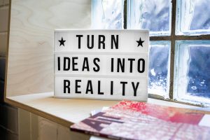 Startup team brainstorming ideas