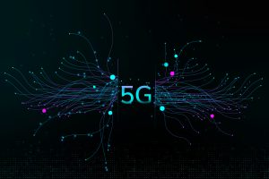 5G network connections visualized over a futuristic cityscape