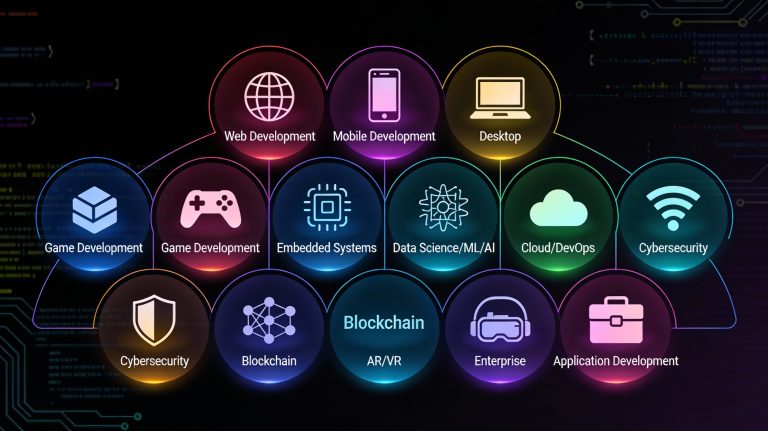 Different types of software development applications and platforms